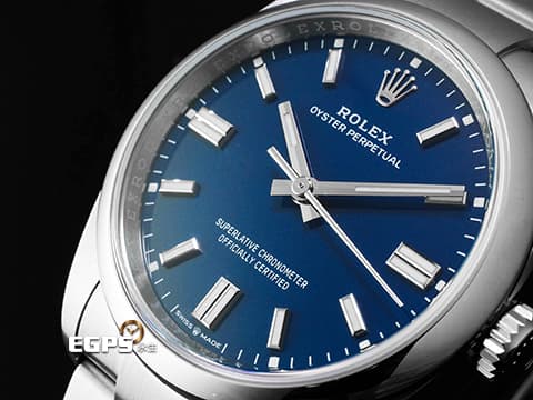 ROLEX 勞力士 Oyster Perpetual 36 OP36 蠔式恆動型 126000 不鏽鋼材質 2025年最新款 藍色烤漆面盤&nbsp;2025年保卡 自動上鍊 36mm