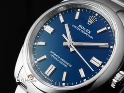 ROLEX 勞力士 Oyster Perpetual 36 OP36 蠔式恆動型 126000 不鏽鋼材質 <font color="#5bc5fb">2025年最新款 藍色烤漆面盤</font>&nbsp;<font color="#FF0000">2025年保卡</font> 自動上鍊 36mm