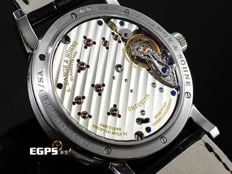 A. LANGE &amp; SÖHNE 朗格 Lange 1 Moonphase Platinum 192.025 P950鉑金材質 大日期窗、動力儲存顯示 日夜顯示月相功能&nbsp;2025年保單 僅試戴極新品&nbsp;手動上鏈 38.5mm