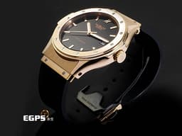 HUBLOT 宇舶 Classic Fusion 經典融合 1915.NE10.8 <font color="#f9ec9a">18K玫瑰金材質 簡約黑色面盤</font> 大三針 <font color="#ff0000">整支重約3.4兩</font> 自動上鍊 42mm
