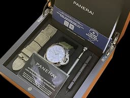 PANERAI 沛納海 Luminor Marina PAM01314 小秒針 PAM1314 <font color="#FFFFFF">白色三明治夜光面盤</font> 不鏽鋼 <font color="#f8a3c0"> 送你1314，愛你一生一世，男生女生皆合適</font> <font color="#ff0000">2022年保卡</font> 自動上鍊 44mm