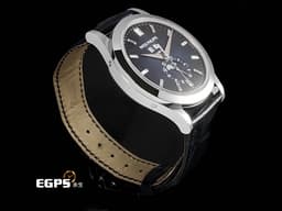 Patek Philippe 百達翡麗 PP錶 Complications Annual Calendar 複雜功能時計 5396G-017 <font color="#0582f5">年曆錶 月相盈虧 漸層藍色面盤 原廠鑲嵌鑽石時標</font>&nbsp;18K白金材質 <font color="#FF0000">2025年保單 已貼膜</font>&nbsp;自動上鍊 38.5mm