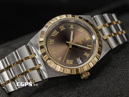 TUOR 帝舵 Royal  皇家系列 28403-0008&nbsp;<font style="" color="#b98141">巧克力棕色太陽紋面</font><font color="#ff0000">&nbsp;</font>18K黃金 半金款 28403<font color="#ff0000"> 半金腕錶超值首選款&nbsp;2026年新式保卡</font> 自動上鍊 34mm