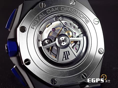 AUDEMARS PIGUET 愛彼 AP錶 ROYAL OAK OFFSHORE 皇家橡樹離岸型  26405CE.OO.A030CA.01 2021年 黑色帆布壓紋橡膠錶帶 計時碼表 自動上鍊&nbsp;44mm