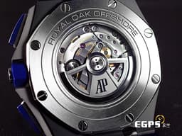 AUDEMARS PIGUET 愛彼 AP錶 ROYAL OAK OFFSHORE 皇家橡樹離岸型  26405CE.OO.A030CA.01 <font color="#FF0000">2021年 </font>黑色帆布壓紋橡膠錶帶 計時碼表 自動上鍊&nbsp;44mm