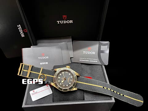 TUDOR 帝舵 Black Bay Bronze 碧灣 79250BA 青銅材質 石板灰色面盤  復古 雪花針 2025年保單 自動上鍊 43mm