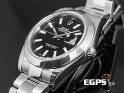 ROLEX 勞力士 Datejust 41 蠔式日誌型 126300 <font color="#3e3c3c">已停產稀少黑色面盤&nbsp;</font>經典 DJ41 不鏽鋼&nbsp;<font color="#FF0000">2019年保單 蠔式（Oyster）三節錶帶</font> 自動上鍊 41mm