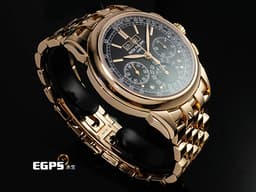Patek philippe PP 百達翡麗 Complications 超複雜功能時計系列 5270/1R-001 18K玫瑰金材質 <font color="#05f0f0">萬年曆腕錶 月相盈虧顯示 計時腕錶</font> <font color="#FF0000">2021年保單 僅試戴極新品 新錶參考訂價：7,716,000元</font>&nbsp;手上鍊 41mm