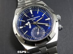 Vacheron Constantin 江詩丹頓 VC錶 OverSea Dual Time 縱橫四海 7900V/110A-B334 <font color="#2d7dd2">藍色太陽紋面盤</font>&nbsp;7900 V 兩地時區 日夜顯示 不鏽鋼<font color="#ff0000"> 2021年保單 快拆錶帶裝置 附原廠皮革錶帶、橡膠錶帶</font><font color="#FF0000">&nbsp;</font>自動上鍊 41mm