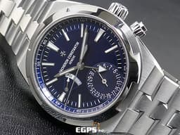 Vacheron Constantin 江詩丹頓 VC錶 OverSea Dual Time 縱橫四海 7900V/110A-B334 <font color="#2d7dd2">藍色太陽紋面盤</font>&nbsp;7900 V 兩地時區 日夜顯示 不鏽鋼<font color="#ff0000"> 2021年保單 快拆錶帶裝置 附原廠皮革錶帶、橡膠錶帶</font><font color="#FF0000">&nbsp;</font>自動上鍊 41mm