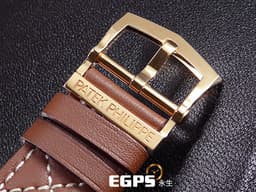 PATEK PHILIPPE 百達翡麗 PP錶 Calatrava Pilot Travel Time 5524R 飛行錶 5524R-001 <font color=#febb7a>玫瑰金材質 咖啡色面盤 兩地時間 日夜顯示</font> <font color=#FF0000>2023年保單</font> <font color=#FFFF33> 此錶歡迎各路錶友以 PP、AP、勞力士 來店交換，本店將以最高價評估～</font> 自動上鍊 42mm