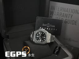 Bell &amp; Ross 柏萊士 Urban系列 BR-05 Black Steel 不鏽鋼 BR05A-BL-ST/SST 大三針&nbsp;<font color="#FF0000">2025年保單</font>&nbsp;自動上鍊 40mm