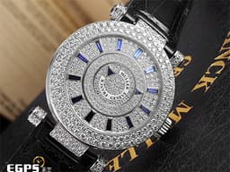 FRANCK MULLER  FM  法蘭穆勒 Double Mystery 神秘 DM42D2RCD 18K白金材質&nbsp;<font color="#05f0f0">原鑲滿天星鑽石面盤、雙排鑽圈、鑽耳、鑽扣</font><font color="#FF0000">&nbsp;新錶訂價：2,630,000元&nbsp;</font>自動上鍊 42mm