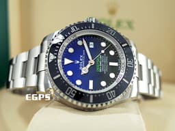 ROLEX 勞力士 Deepsea D-Blue 海使者 126660 DB 深海 水鬼王 <font color=#66B3FF>漸<font color=#0080FF>層<font color=#005AB5>藍</font></font></font>面盤 126660DB 陶瓷錶圈 <font color=#FF0000>2020年新式保卡</font> 排氦氣閥 潛水錶 自動上鍊 44mm