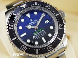 ROLEX 勞力士 Deepsea D-Blue 海使者 126660 DB 深海 水鬼王 <font color=#66B3FF>漸<font color=#0080FF>層<font color=#005AB5>藍</font></font></font>面盤 126660DB 陶瓷錶圈 <font color=#FF0000>2020年新式保卡</font> 排氦氣閥 潛水錶 自動上鍊 44mm