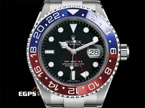 ROLEX 勞力士 GMT-MASTER II 格林威治型 116719BLRO 116719 18K白金材質 百事 白K金款 滿滿份量的手感 可樂陶瓷錶圈 份量&amp;沉穩&amp;低調 絕版錶款  自動上鍊 40mm