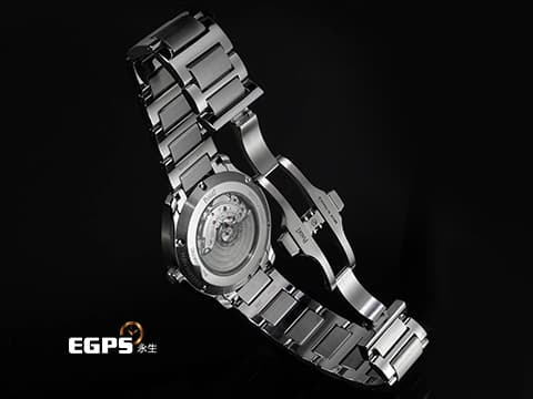PIAGET 伯爵 Polo Date系列 G0A49022 經典 枕型 不鏽鋼材質&nbsp;綠色橫條紋雕紋面盤 2025年保卡&nbsp;自動上鍊 42mm