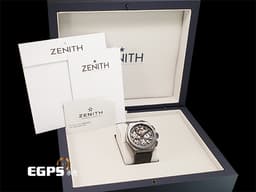 ZENITH 真力時 Defy El Primero 21 高振頻 1/100秒 計時碼錶 95.9000.9004/78.R582 <font color="#05f0f0">鏤空面盤 鈦金屬材質</font> <font color="#FF0000">2025年保單</font> 自動上鍊 44mm