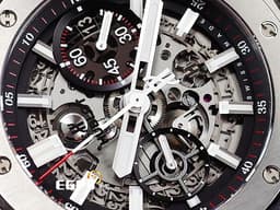 HUBLOT 宇舶 Big Bang Unico Integrated Titanium 大爆炸 計時碼錶 451.NX.1170.NX <font color="#05f0f0">鈦金屬 鏤空面盤</font>&nbsp;<font color="#ff0000">2023年電子保卡</font> 自動上鍊 42mm
