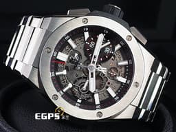 HUBLOT 宇舶 Big Bang Unico Integrated Titanium 大爆炸 計時碼錶 451.NX.1170.NX <font color="#05f0f0">鈦金屬 鏤空面盤</font>&nbsp;<font color="#ff0000">2023年電子保卡</font> 自動上鍊 42mm