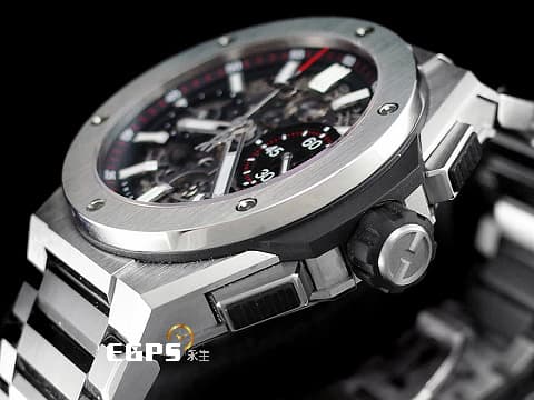 HUBLOT 宇舶 Big Bang Unico Integrated Titanium 大爆炸 計時碼錶 451.NX.1170.NX 鈦金屬 鏤空面盤&nbsp;2023年電子保卡 自動上鍊 42mm