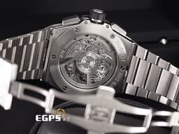 HUBLOT 宇舶 Big Bang Unico Integrated Titanium 大爆炸 計時碼錶 451.NX.1170.NX <font color="#05f0f0">鈦金屬 鏤空面盤</font>&nbsp;<font color="#ff0000">2023年電子保卡</font> 自動上鍊 42mm