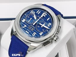 ZENITH 真力時 PILOT BIG DATE FLYBACK 03.4000.3652/51.I003 不鏽鋼材質 <font color="#ffff00">飛返計時功能 瞬跳大日期窗 藍色裝飾橫向凹紋</font> <font color="#70cce1">三色分鐘計時</font> <font color="#FF0000">2024年保卡專門店限定版&nbsp;</font> 自動上鍊 42.5mm