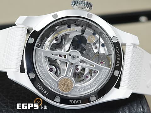 IWC 萬國錶 Big Pilot's Perpetual Calendar 大飛行員 TOP GUN 海軍空戰部隊 IW503008&nbsp;太浩湖 特別版 白陶瓷 七日鍊 萬年曆 月相盈虧 大飛&nbsp;2023年台灣公司貨&nbsp;飛行錶 自動上鍊 46.5mm