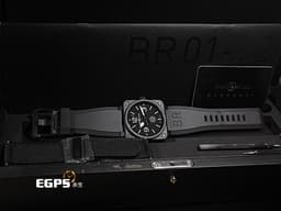 Bell &amp; Ross 柏萊士 Instruments系列 BR01-92-10TH-CE <font color="#504e4e">黑陶瓷錶殼</font>「BR 01 10th Anniversary」<font color="#ff0000">10周年紀念版 限量500只</font> 大三針 大錶徑 飛行錶&nbsp;自動上鍊 46mm