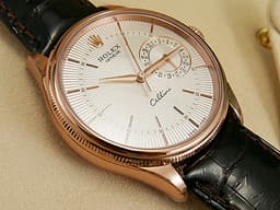 ROLEX 勞力士 Cellini  徹里尼 50515 永恆玫瑰金材質 <font color="#0582f5">停產絕版錶款 銀白色面盤 指針式日期顯示</font>&nbsp;<font color="#ff0000">2016年保卡 台灣公司貨</font> 手動上鍊 39mm