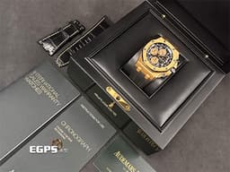 Audemars Piguet 愛彼 AP錶 Royal Oak Offshore 皇家橡樹離岸型 計時碼表 26470OR.00.A002CR.01 <font color="#ffecc2">18K玫瑰金材質 小金貓</font>&nbsp;<font color="#FF0000">2020年保單</font>&nbsp;自動上鍊 42mm