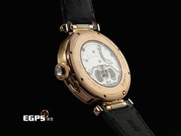 CARTIER 卡地亞 Pasha de Cartier HPI01575 18K玫瑰金材質 <font color="#05f0f0">陀飛輪 錶冠鑲嵌0.36克拉 錶圈鑲嵌47顆(共1.98克拉)&nbsp;&nbsp;</font><font color="#ff0000">2026年保卡 新式「QuickSwitch」錶帶快拆系統 附皮革錶帶 新錶訂價：約3,480,000元&nbsp;</font>自動上鍊 35.1mm