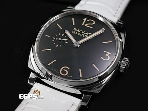 PANERAI 沛納海 Radiomir 1940 PAM512 經典三明治面盤 淡褐色夜光時標 菸草面 PAM00512 小秒針 不鏽鋼材質&nbsp;透明底蓋 台灣公司貨 手上鍊 42mm