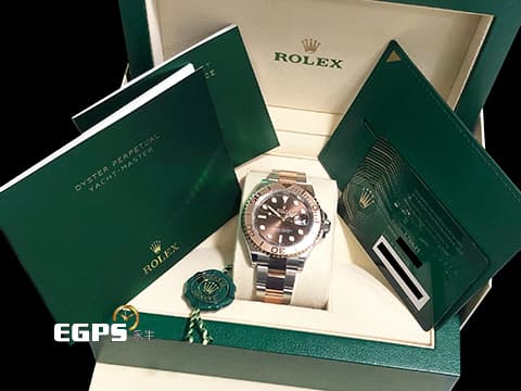 ROLEX 勞力士 Yacht-Master 40 蠔式 遊艇名仕型 126621&nbsp;巧克力色面盤&nbsp;永恆玫瑰金 半金款&nbsp;2024年保卡 自動上鍊 40mm