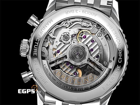 Breitling 百年靈 Navitimer B01 Chronograph 41 航空計時腕錶 AB0139 銀白色面盤搭配金色指針時標 計時碼表 不鏽鋼 經典環形飛行滑尺 百年靈自製01機芯 2023年保單 飛行錶&nbsp;自動上鍊 41mm