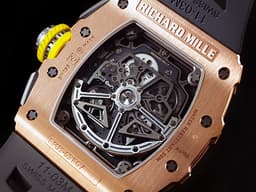 RICHARD MILLE 理查德•米勒  RM011 03   RM 011-03RG  <font color="#ffa200">飛返計時  雙發條盒 18K玫瑰金</font>  <font color="#0582f5">3D立體鏤空面盤  可變式幾何結構自動盤  五級鈦合金PVD塗層機芯   特殊金花鍵螺絲   賽車元素設計  頂級製錶工藝   !   錶界王者頂峰</font><font color="#FF0000">&nbsp;2018年保卡&nbsp;</font> 酒桶型 計時碼表  自動上鏈 49.94 x 44.50 x 16.15 mm