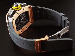 RICHARD MILLE 理查德•米勒  RM011 03   RM 011-03RG  <font color="#ffa200">飛返計時  雙發條盒 18K玫瑰金</font>  <font color="#0582f5">3D立體鏤空面盤  可變式幾何結構自動盤  五級鈦合金PVD塗層機芯   特殊金花鍵螺絲   賽車元素設計  頂級製錶工藝   !   錶界王者頂峰</font><font color="#FF0000">&nbsp;2018年保卡&nbsp;</font> 酒桶型 計時碼表  自動上鏈 49.94 x 44.50 x 16.15 mm