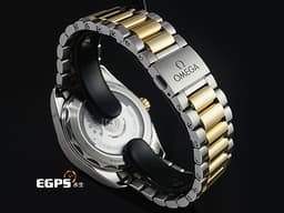 OMEGA 歐米茄 Seamaster 海馬 Aqua Terra 150 系列 22020382002002&nbsp;<font color="#f7df45">Moonshine金材質 半金款 搭配銀白色太陽紋面盤</font>&nbsp;<font color="#FF0000">2026年保卡 僅試戴極新品 台灣公司貨</font>&nbsp;自動上鍊 38mm