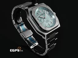 Bell &amp; Ross 柏萊士 Urban系列 BR-X5 ICE BLUE STEEL&nbsp;<font color="#70cce1">冰藍色面盤 動力儲存顯示</font>&nbsp;不鏽鋼材質&nbsp;<font color="#FF0000">2025年保卡</font>&nbsp;自動上鍊 41mm