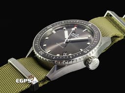 BLANCPAIN 寶珀 Fifty-Fathoms Bathyscaphe 五十噚系列 5000 1110 NAKA 不鏽鋼材質 <font color="#0582f5">單向旋轉磨砂緞面不鏽鋼錶圈 灰色流星放射飾紋面盤</font><font color="#FF0000"> 2021年保卡</font>&nbsp;自動上鍊 43mm