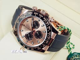 ROLEX 勞力士 DAYTONA 迪通拿 116515 LN 陶瓷圈 116515LN 玫瑰金材質 <font color="#FFBB77">玫瑰金熊貓面盤</font> <font color="#FF0000"> 2018年保卡</font> 自動上鍊 40mm