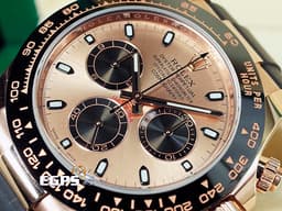 ROLEX 勞力士 DAYTONA 迪通拿 116515 LN 陶瓷圈 116515LN 玫瑰金材質 <font color="#FFBB77">玫瑰金熊貓面盤</font> <font color="#FF0000"> 2018年保卡</font> 自動上鍊 40mm