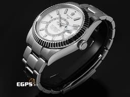 ROLEX 勞力士 Sky-Dweller 蠔式 天行者 336934 <font color="#05f0f0">最新9002機芯 白色面盤</font> 沙羅系統 年曆錶 兩地時區 不鏽鋼 經典三角坑紋錶圈 <font color="#FF0000">2025年保單 蠔式（Oyster）三節錶帶</font> 自動上鍊 42mm