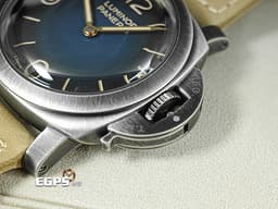 PANERAI 沛納海 Luminor Venticinque PAM02025 <font color="#0582f5">社群Paneristi成立25週年 限量版 藍色漸變三明治面盤 藍寶石金魚缸風防</font>&nbsp;PAM2025 三日鍊 Brunito塗層不鏽鋼材質 <font color="#ff0000">傳奇「Fiddy」復刻款&nbsp;</font><font color="#FF0000">2026年保單 限量1000只</font>&nbsp;手上鍊 44mm