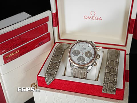 OMEGA 歐米茄 Speedmaster 超霸 速霸 32423385002002 玫瑰金 半金款&nbsp;不鏽鋼 計時碼錶 同軸擒縱 2022年台灣公司貨&nbsp;自動上鍊 38mm