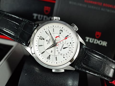 TUDOR帝舵 Heritage Advisor系列 M79620T-0011 鈦金屬&amp;不鏽鋼材質 ADVISOR歷史傳承 機械鬧鈴 特殊雙錶冠設計 帝舵初代玫瑰標記&nbsp;複雜功能&nbsp;台灣公司貨&nbsp;自動上鍊 42mm