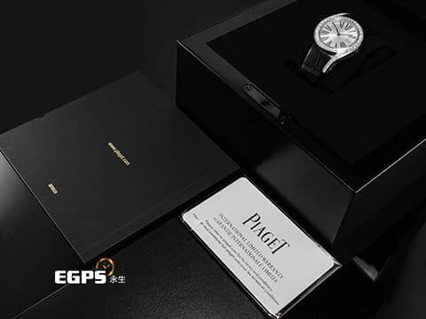 PIAGET 伯爵 Limelight Gala系列 G0A38160 18K白金材質 鑲飾60顆圓形美鑽（約0.92克拉）錶圈 2025年保卡 新錶訂價：1,040,000元&nbsp;石英機芯 32mm
