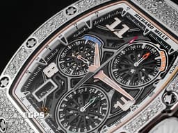RICHARD MILLE 理查德•米勒 RM RM72-01 WG&nbsp;18K白金材質 <font color="#fafa01">極致完美工藝~</font><div><font color="#05f0f0">鏤空面盤 原廠鑲嵌</font><font color="#04f640">【SNOWFLAKE DIAMONDS】 "宛如雪花般的頂級鑽石" </font><font color="#05f0f0">雪花造型鑽石錶圈</font> <font color="#05f0f0">自製飛返計時機芯</font> <font color="#ff0000">2025年保單</font>&nbsp;自動上鏈 38.4 x 47.34mm</div>