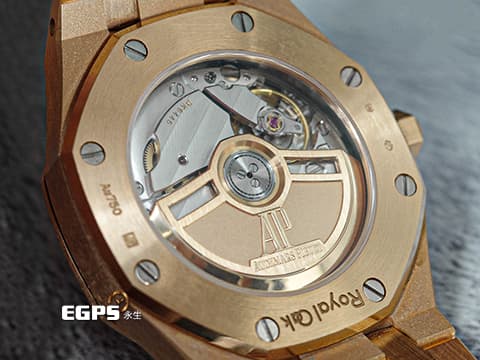 Audemars Piguet 愛彼 AP錶 Royal Oak 皇家橡樹 77451OR.ZZ.1361OR.04 18K玫瑰金材質 銀白色Grande Tapisserie錶盤&nbsp;40顆原廠鑲嵌美鑽錶圈（約重0.71克拉）2024年新式保卡&nbsp;自動上鍊 34mm