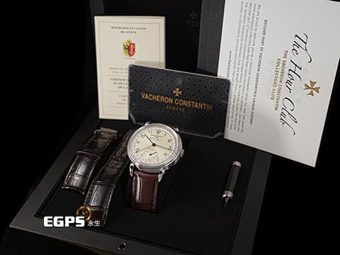 Vacheron Constantin 江詩丹頓 VC錶 Historiques Triple Calendrier 1942 歷史名作系列 三重日曆&nbsp;經典「牛角」錶耳設計 3110V/000A-B425 全日曆 小秒針 不鏽鋼&nbsp;日內瓦印記 2021年保單&nbsp;手上鏈 40mm